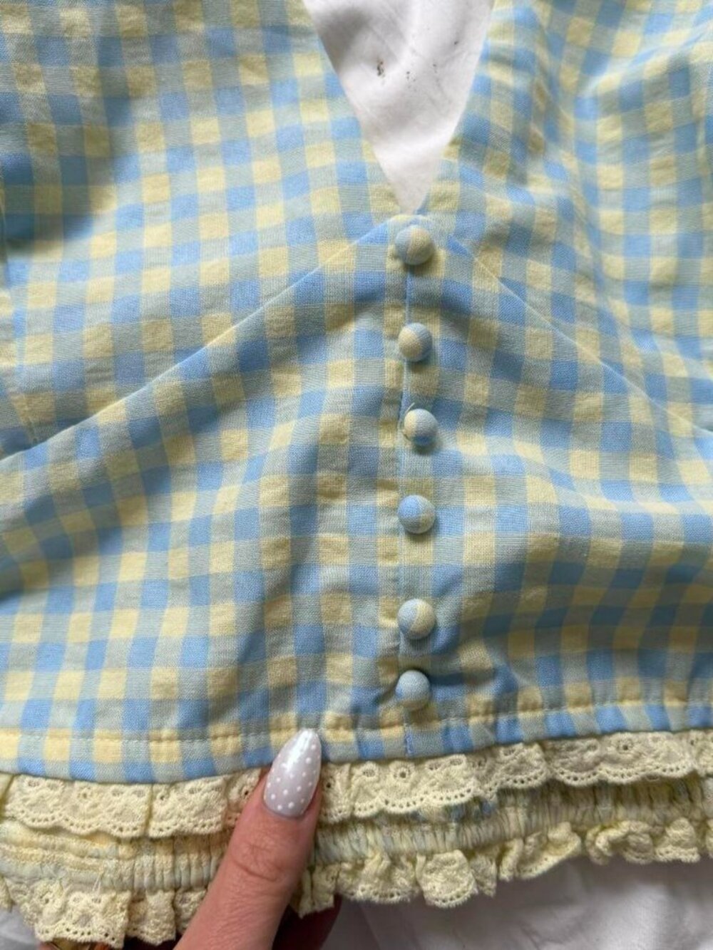 Altar'd State Women's Halter Gingham top - Picture 5 of 8